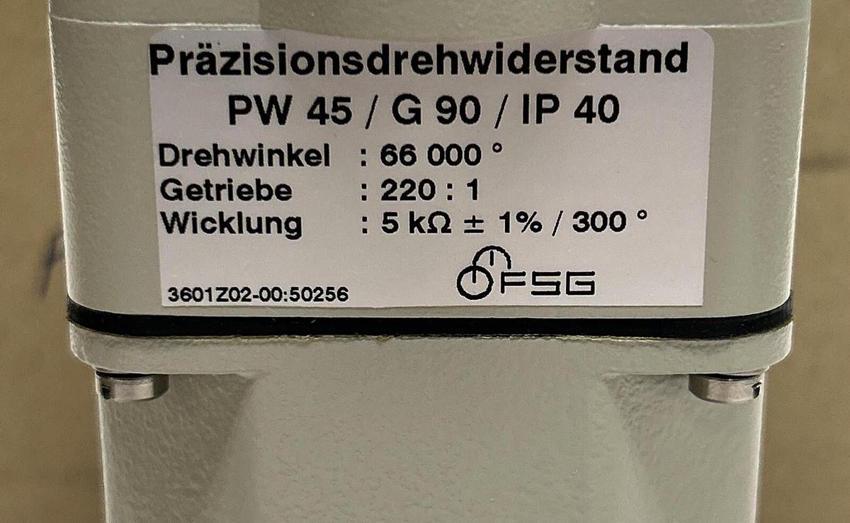 Used FSG,PW45/G90/IP40,POTENTIONMETER NEW