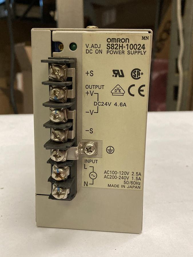 Used Omron,S82H-10024,Power Supply 50/60HZ
