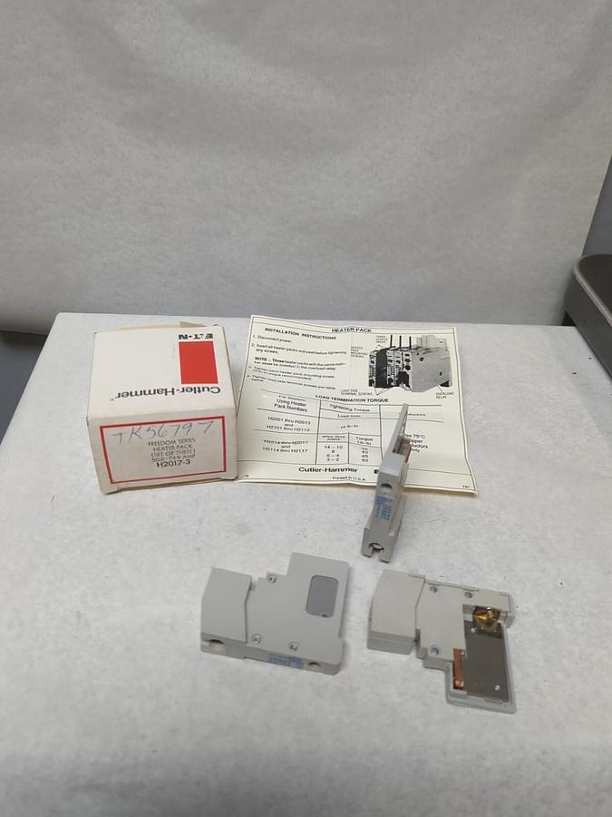 CUTLER HAMMER,H2017-3,FREEDOM SERIES HEATER PACKS (SET OF 3) NOS