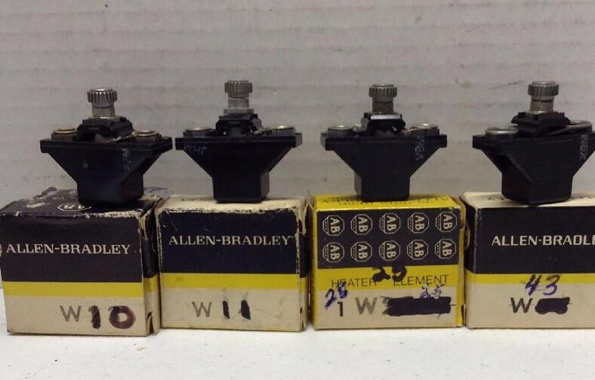 Allen-Bradley,W10 W11 W25 W43,HEATER ELEMENTS LOT OF 5