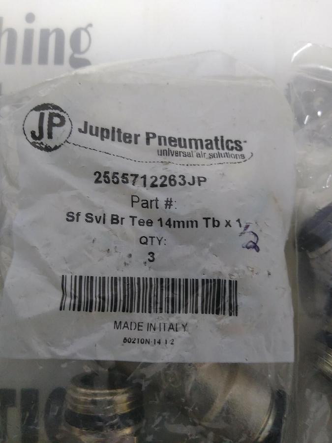 JUPITER PNEUMATICS,2555712263JP,MALE SWIVEL BRANCH T 14MMX1/2 IN LOT OF 8 NOS