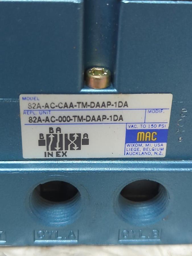 MAC,82A-AC-CAA-TM-DAAP-1DA,SOLENOID VALVE 25 TO 150 PSI MISSING BOX NOS