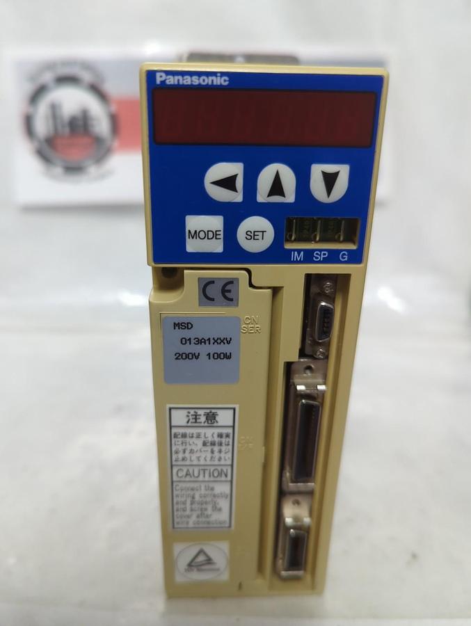 Used PANASONIC,MSD 013A1XXV,AC SERVO DRIVER 200V 100W PRE-OWNED