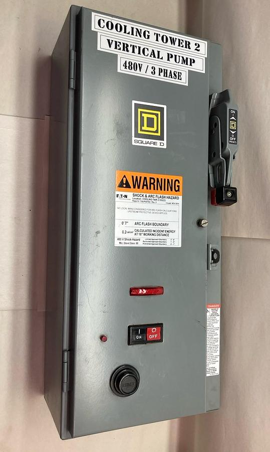 Used Square D,8536SCOH200S,Size 1 Fused Combination Starter 30A 3PH