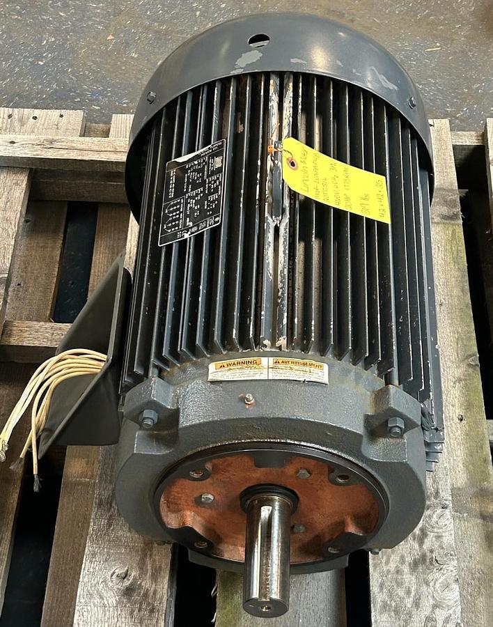 Used LINCOLN MOTOR,LVNAAF4B20TC61L,MOTOR 20HP 1775RPM 230/460V 3PH 256TC FRAME
