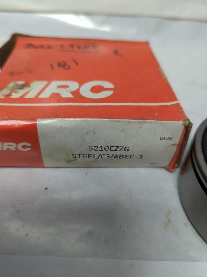 Used MRC,5210CZZG,BALL BEARING WITH SNAP RING PRE-OWNED