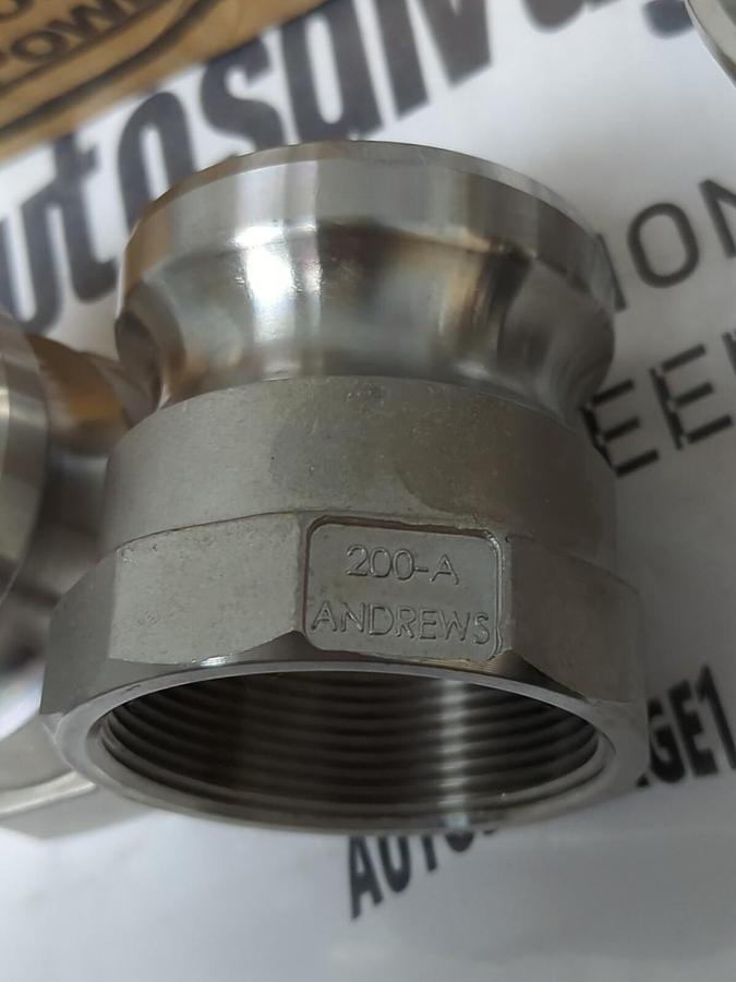 DIXON ANDREWS,200-A, 2 INCH CAM & GROOVE COUPLING ADAPTERS BOX OF 4 NOS