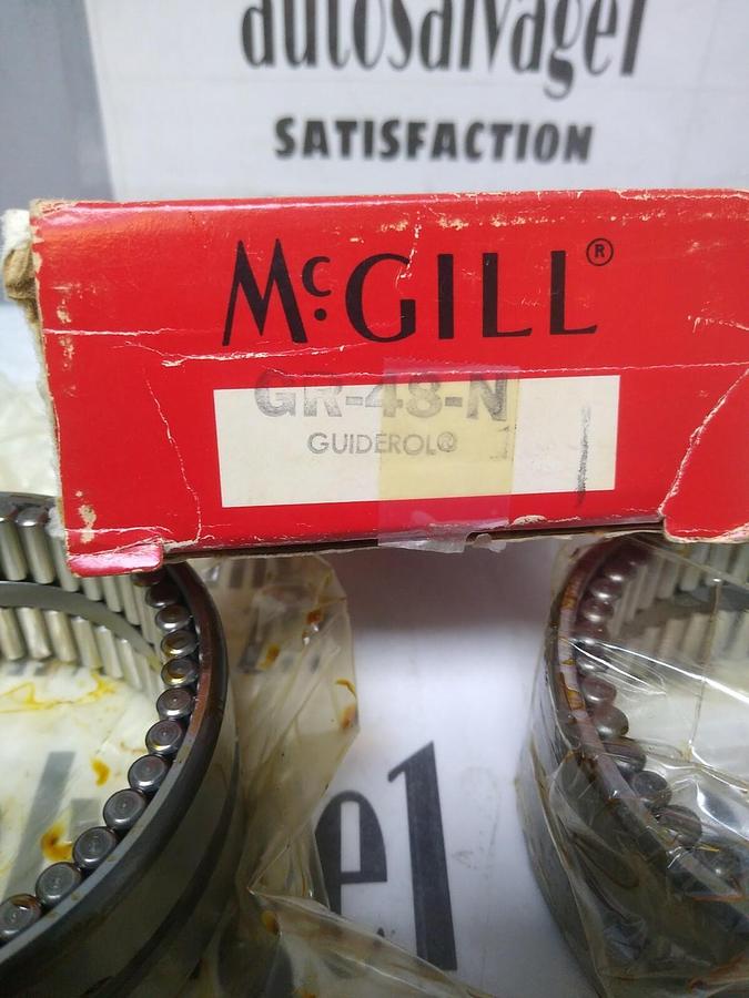 MCGILL,GR-48-N,NEEDLE ROLLER BEARING 3 IN BORE LOT OF 2 ONE HAS NO BOX NOS