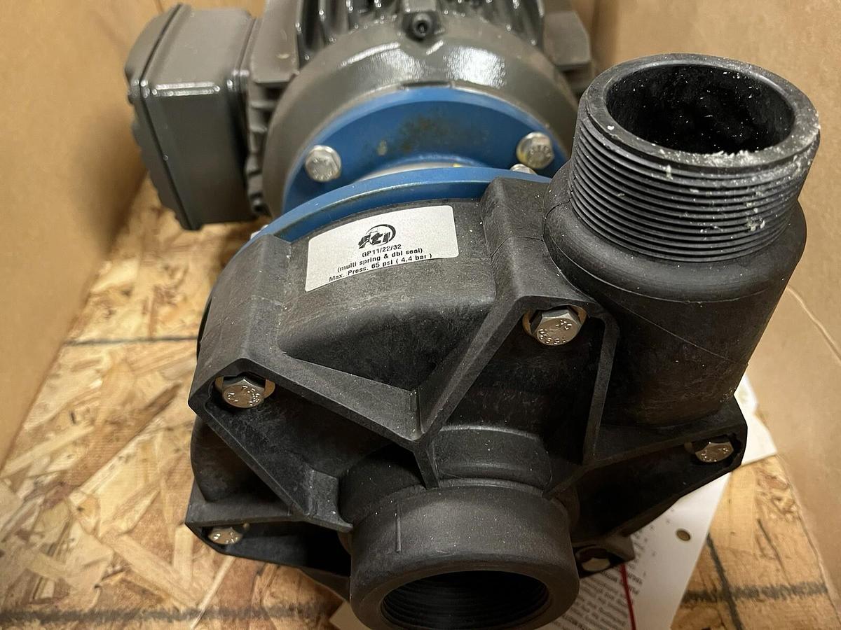 Used FINISH THOMPSON,GP22VVD01601807,CHEMICAL 2X1-1/2 CENTRIFUGAL PUMP 7.5HP 3500RPM