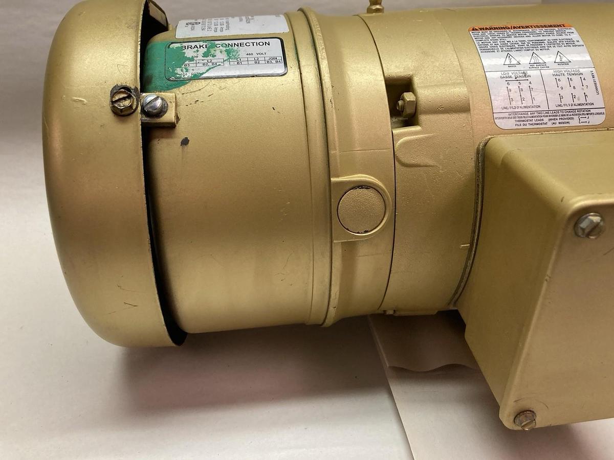 Used Baldor-Reliance,EBM3558T,AC Super-E Brake Motor 2HP 230/460V 60Hz 145T
