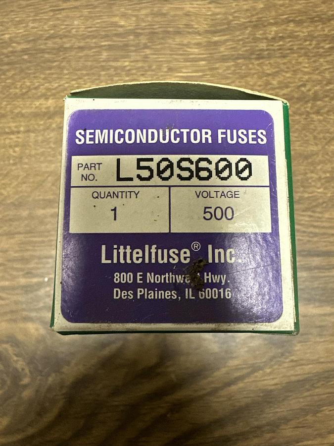 Used Littlefuse,L50S600,500V Semiconductor Fuse