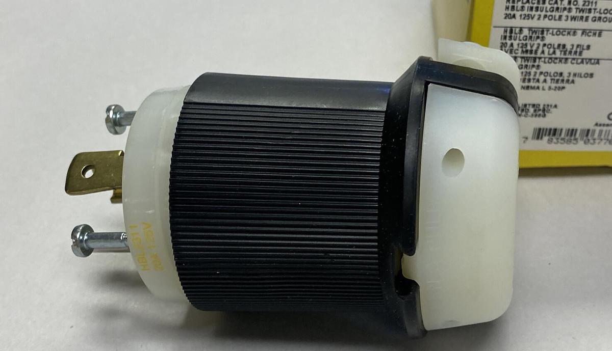 Used HUBBELL,HBL2311,TWIST LOCK PLUG NEW