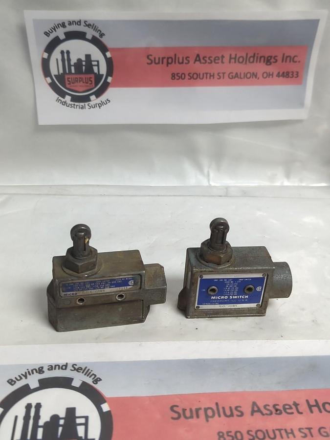 Used MICRO SWITCH,BZE6-2809,LIMIT SWITCH LOT OF 2 USED