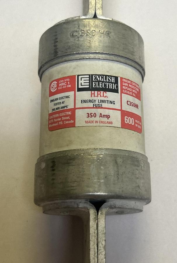 ENGLISH ELECTRIC,C350HR,FUSE 350A 600V NOS