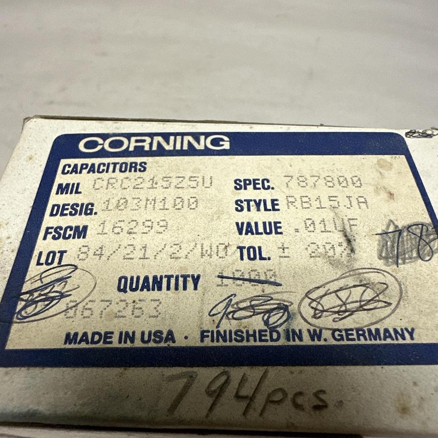 Corning,CRC215Z5U,Ceramic Capacitors RB15JA  Approx(794 Pcs)