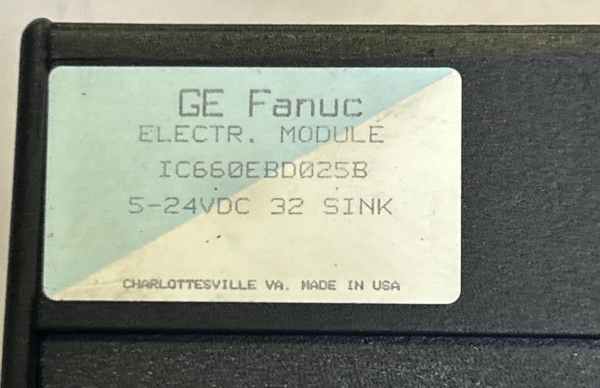 Used GE FANUC,IC660EBD025B,GENIUS BLOCK SINK I/O MODULE