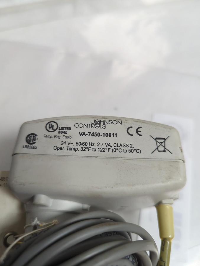 JOHNSON CONTROLS.VA-7450-10011,ELECTRIC ACTUATOR 24V-50/60HZ NOS