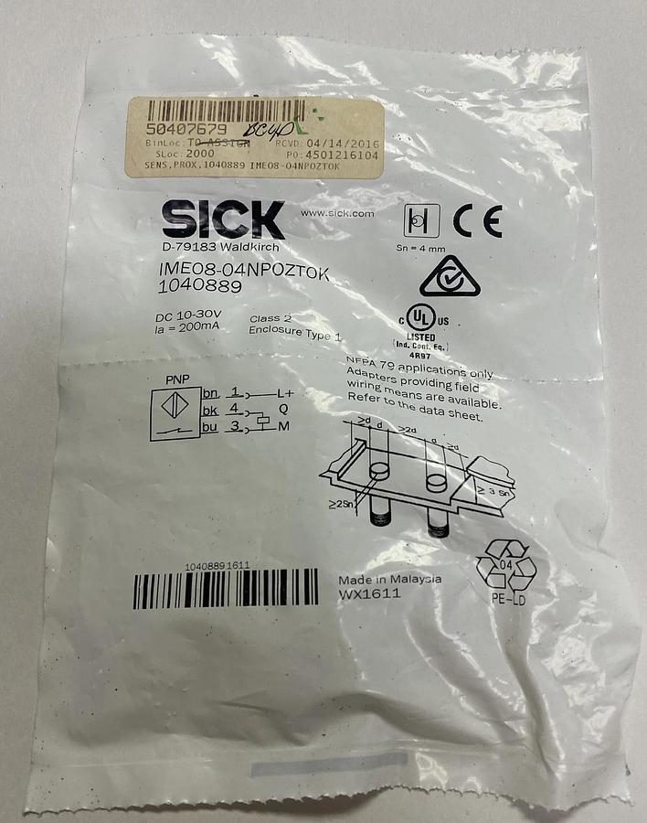 SICK,IME08-04NPOZT0K,PROXIMITY SENSOR NEW