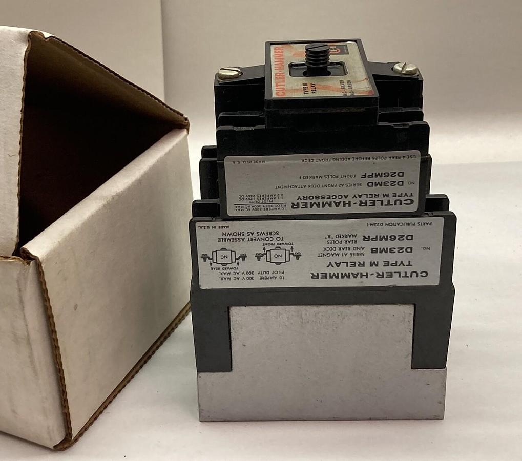 Used Cutler Hammer,D23MB,Type M Relay w/ D26MPR