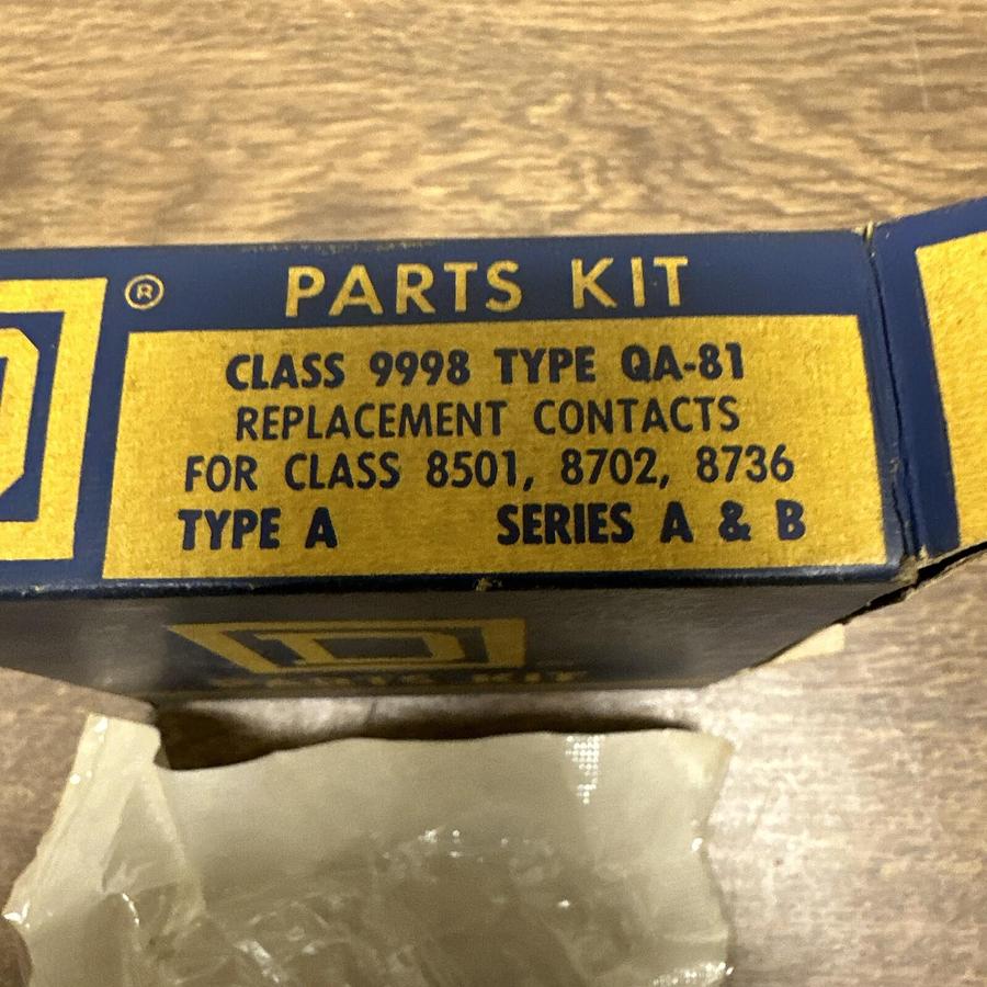 Square D,9998-QA-81,Replacement Contacts Type A Series A&B
