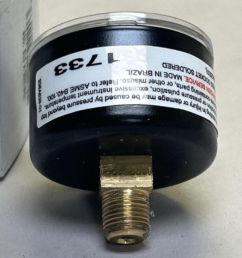 ASHCROFT,15W1005H01B100,PRESSURE GAUGE 1-1/2 INCH 0-100PSI NOS