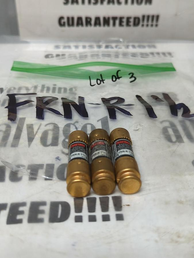 COOPER BUSSMANN,FRN-R1-1/2,FUSETRON FUSE LOT OF 3 NOS