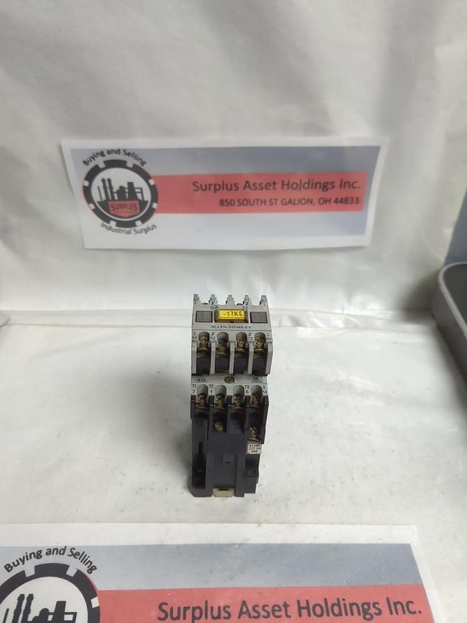 Used ALLEN BRADLEY,100-A12NZ*3,CONTACTOR WITH 195-FA22A PRE-OWNED