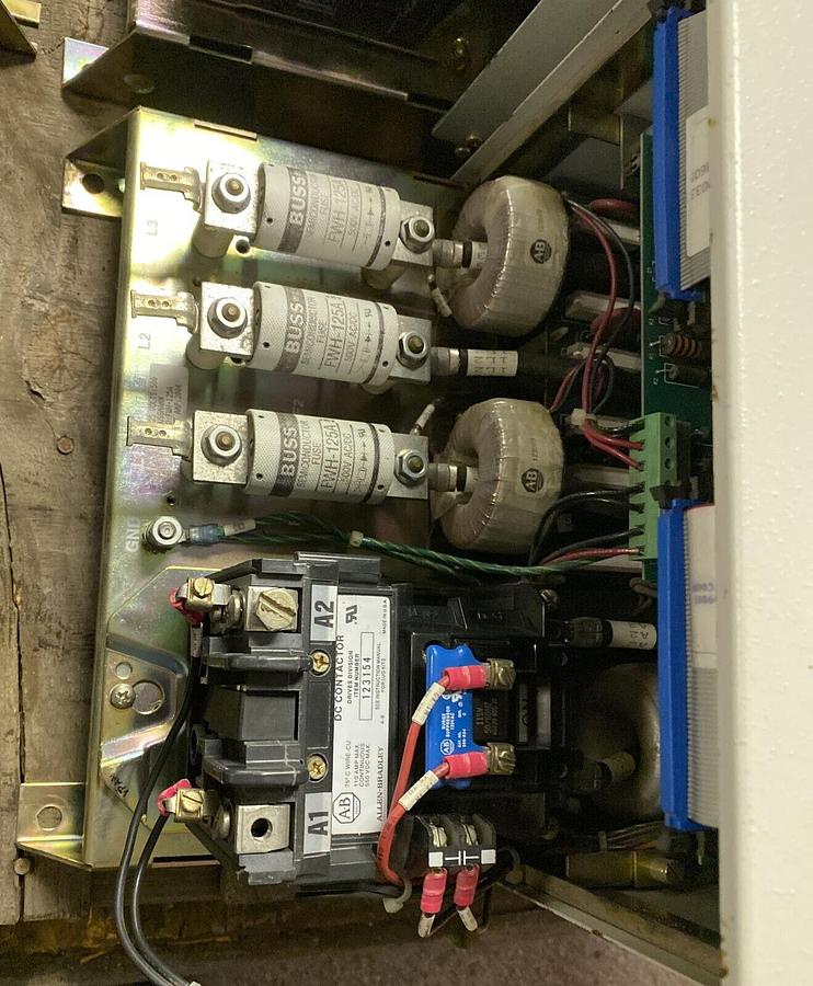 Used ALLEN BRADLEY,1395-B74-C2-P51,DC DRIVE 460 VAC INPUT 500 VDC OUTPUT 60 HP