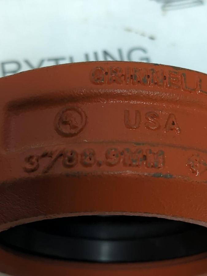 GRINNELL,STYLE 707,3 INCH 88.9MM PIPE COUPLING WITH GASKET
