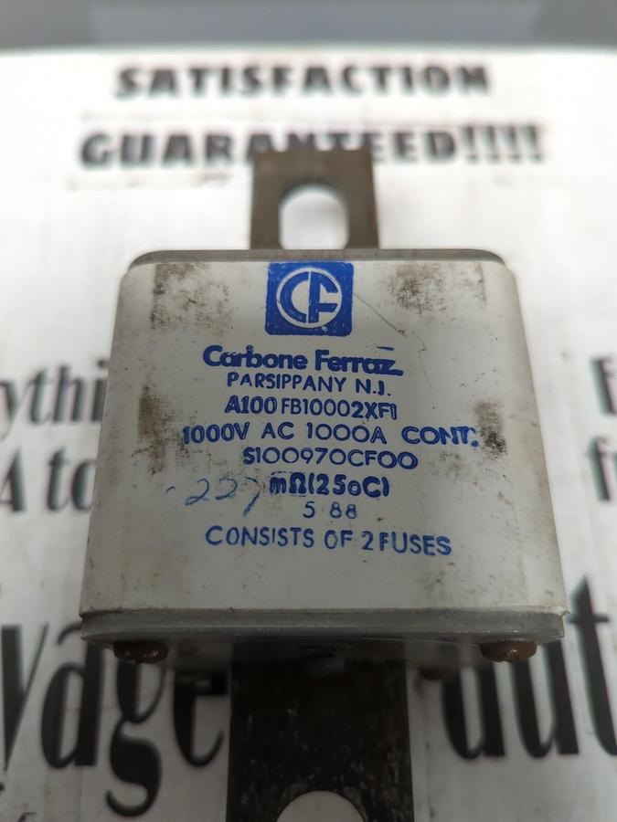 CARBONE FERRAZ,A100FB10002FXF1,FUSE 1000A/1000V AC NOS