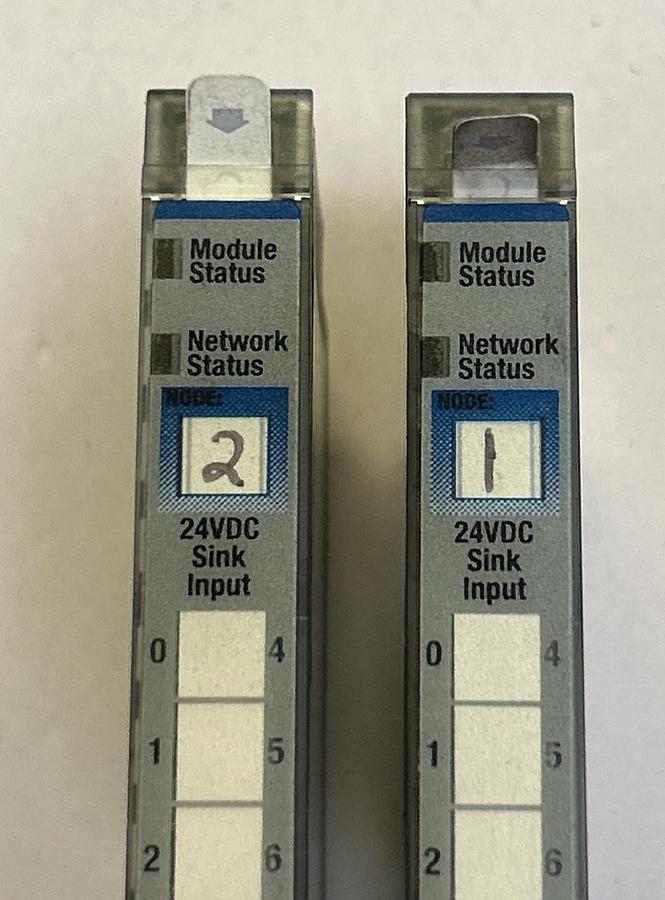 Used ALLEN BRADLEY,1734-IB8,INPUT MODULE LOT OF 2