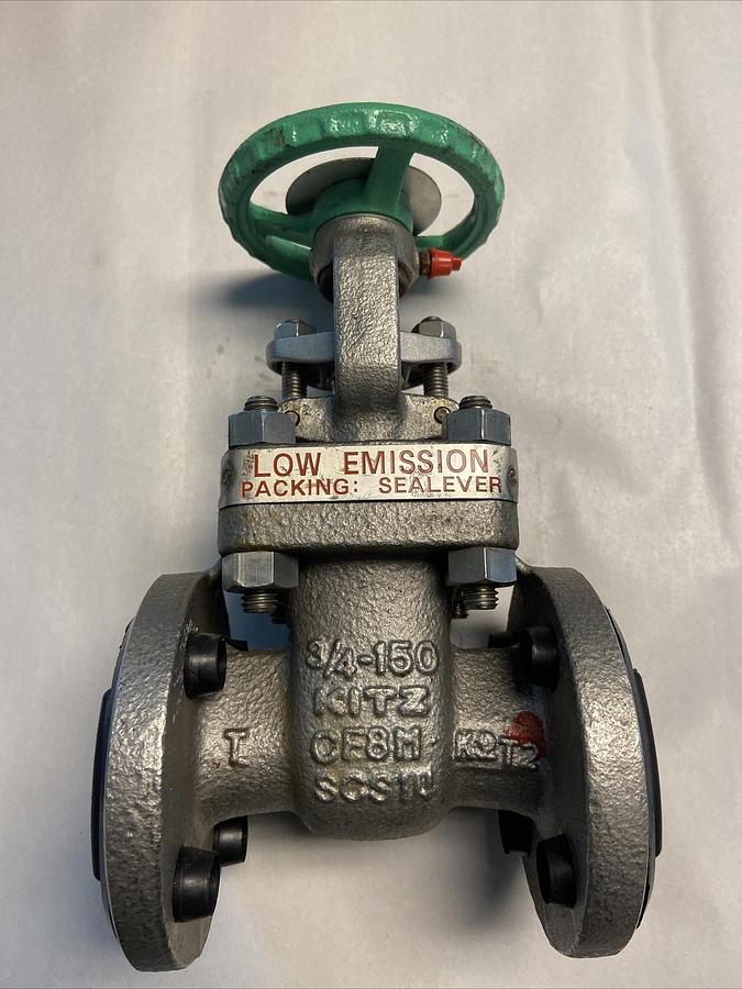 Kitz,B16-34,3/4IN Stainless Steel SS Gate Valve Class 150 CF8M 316 275psig/100f