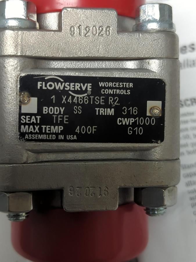 FLOWSERVE,1 X4466TSE R2,BALL VALVE MISSING HANDLE NOS