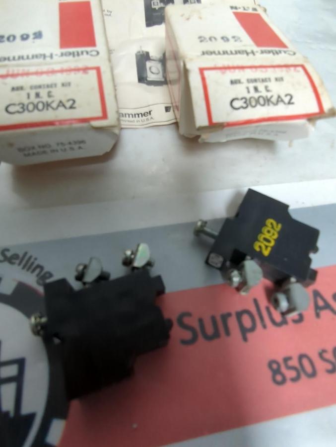 CUTLER HAMMER,C300KA2,CONTACT BLOCK LOT OF 2 NOS