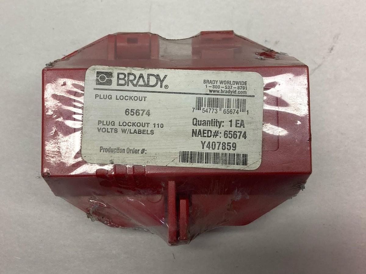 Used Brady,65674,Plug Lockout 110V