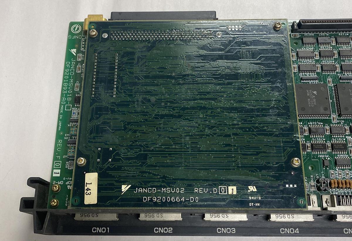 Used YASKAWA,JANCD-MSV01B W/ JANCD-MSV02, MOTOMAN ROBOTICS CONTROL BOARD