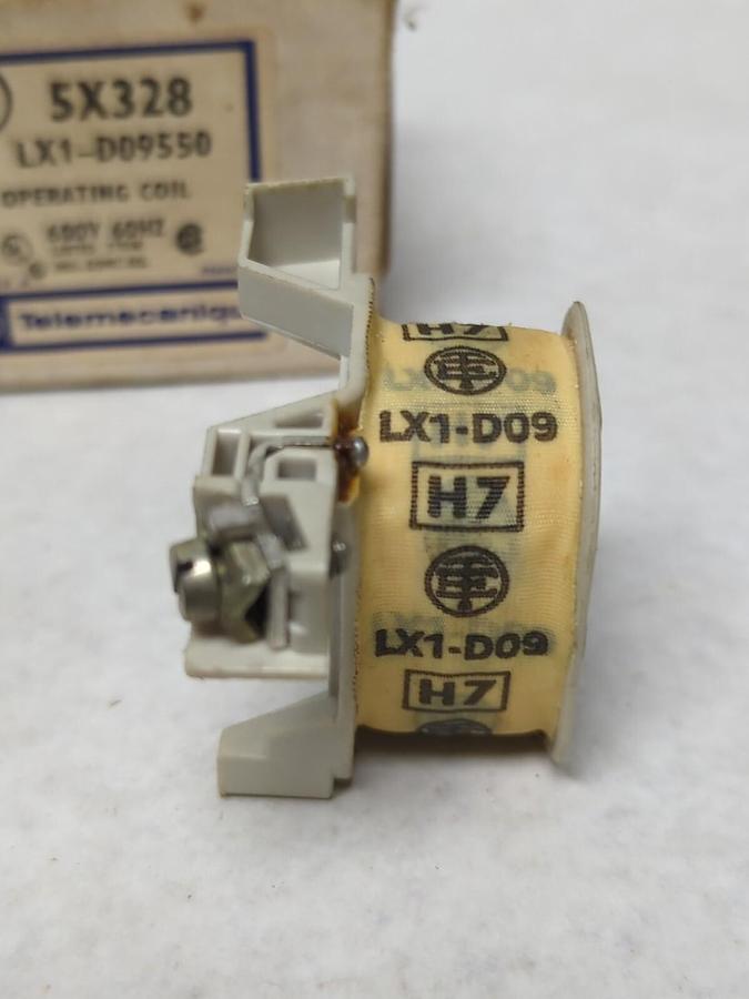 TELEMECANIQUE,LX1-D09550,OPERATING COIL 600V 60HZ 5X328 NOS