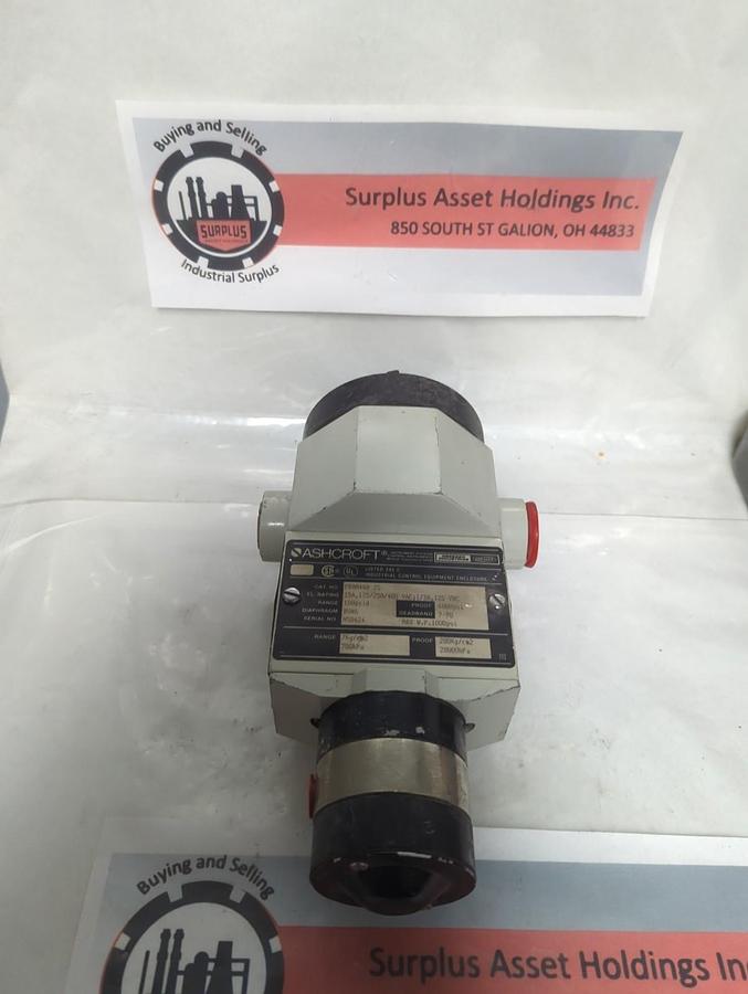 Used ASHCROFT,PDAN4GB 25,PRESSURE SWITCH PRE-OWNED