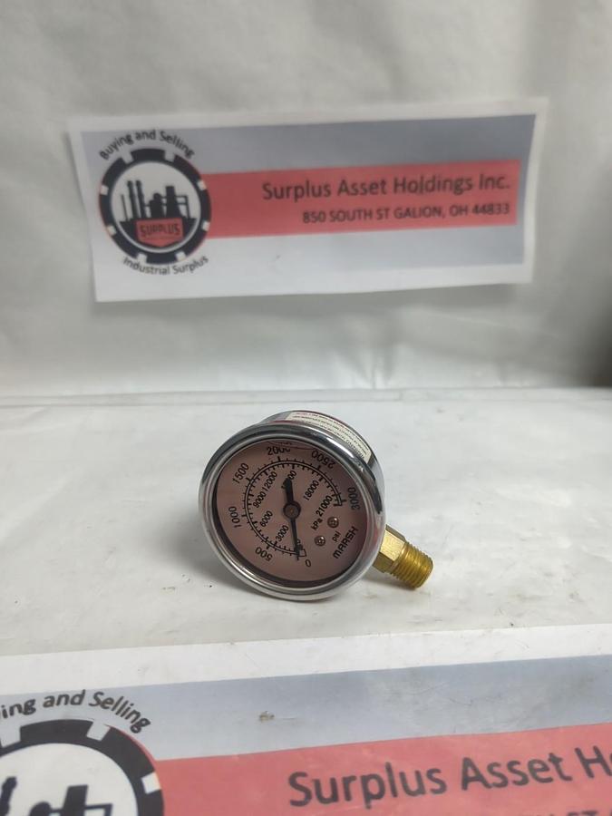 Used MARSH,0-21000/0-3000,GAUGE 0-21000 kPa 0-3000 PSI PRE-OWNED