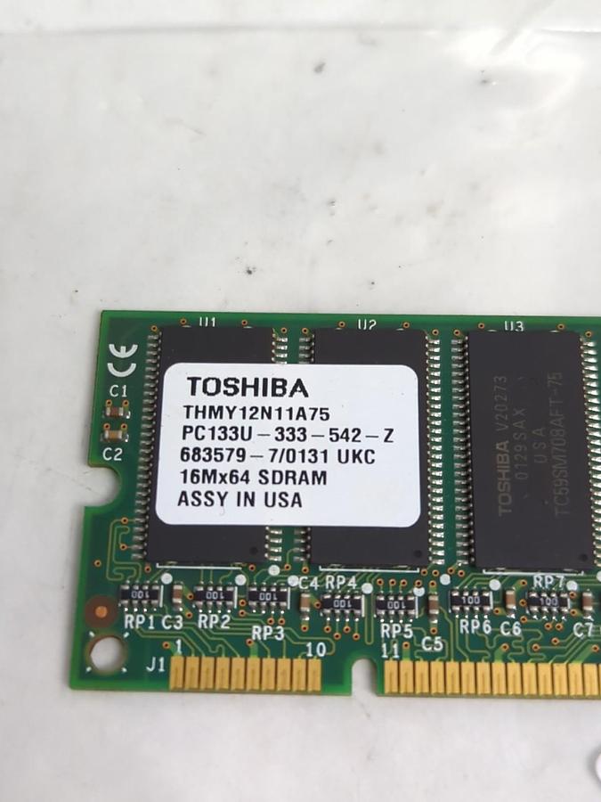 Used TOSHIBA,YHMY12N11A75,SDRAM CARD PRE-OWNED