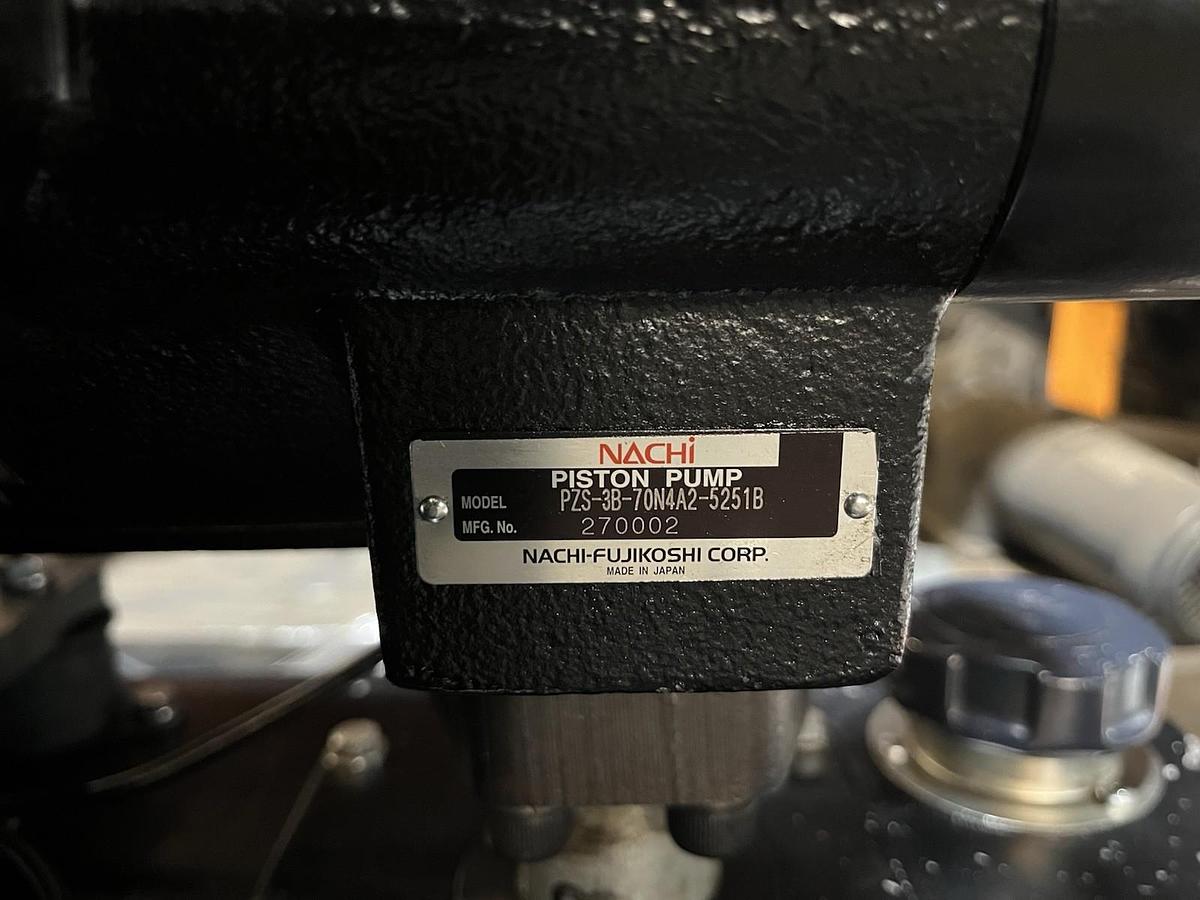 Used NACHI,PZS-3B-70N4-A2-5251B,HYDRAULIC PISTON PUMP POWER PACK 7.5kW 1500RPM 3PH