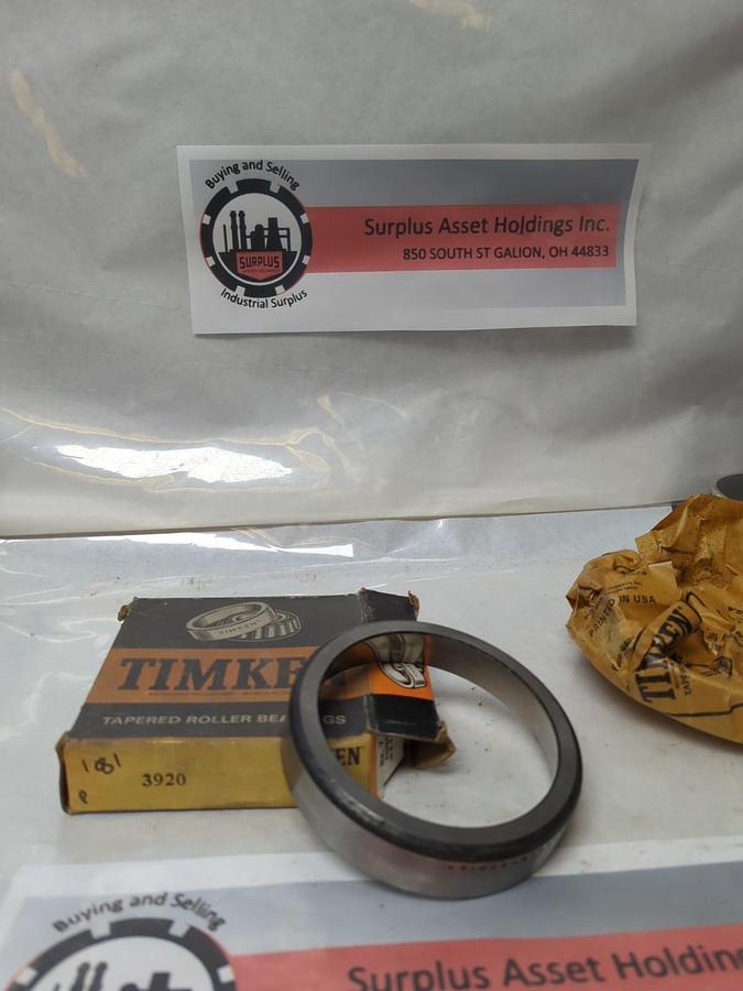 TIMKEN,3920,ROLLER BEARING CUP NOS