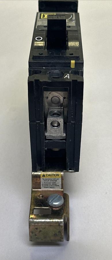 Used SQUARE D,FYB4020A,I-LINE CIRCUIT BREAKER 20A 277V 1P