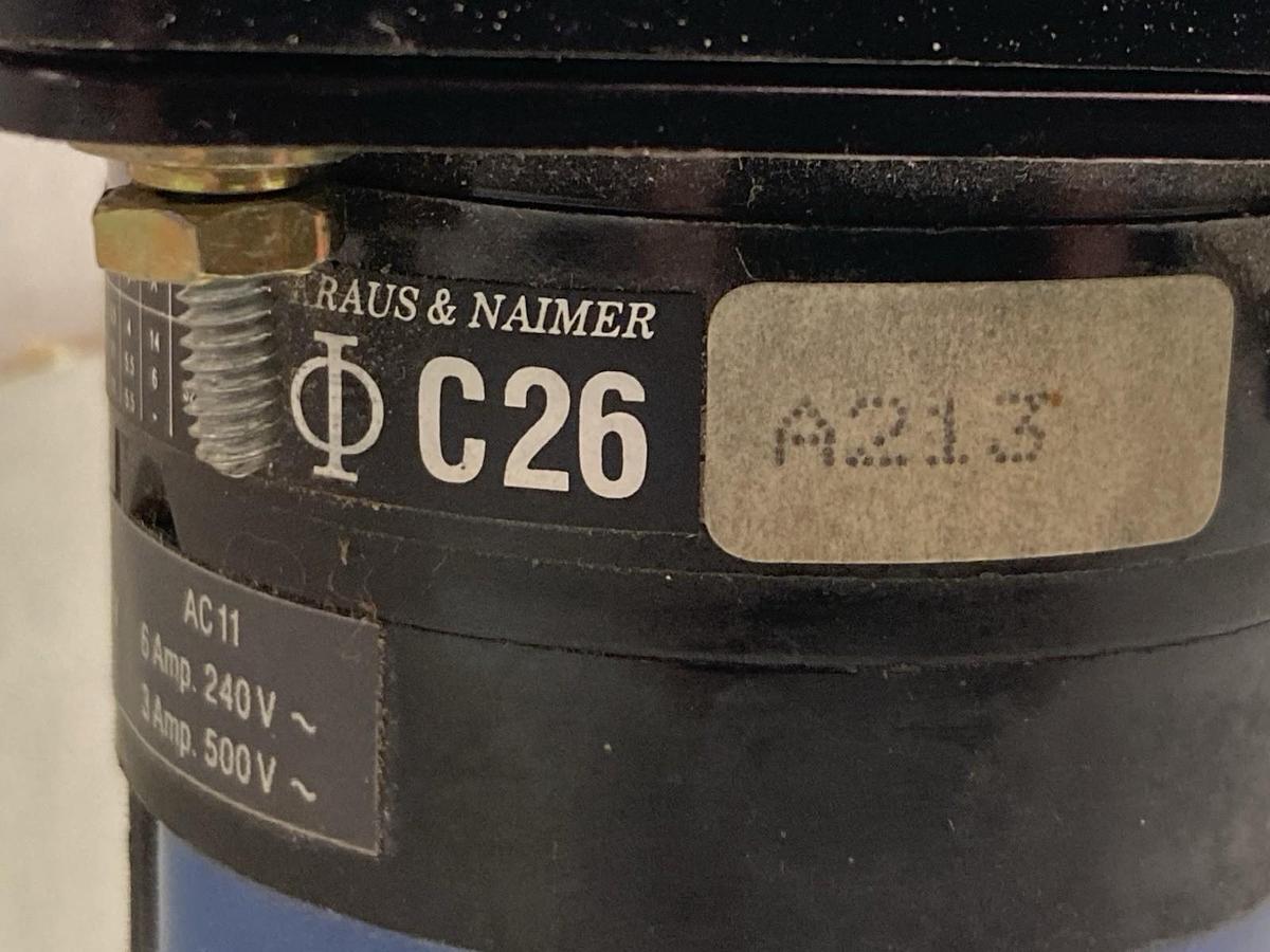 Used Kraus & Naimer,C26 A213,Rotary Cam Switch