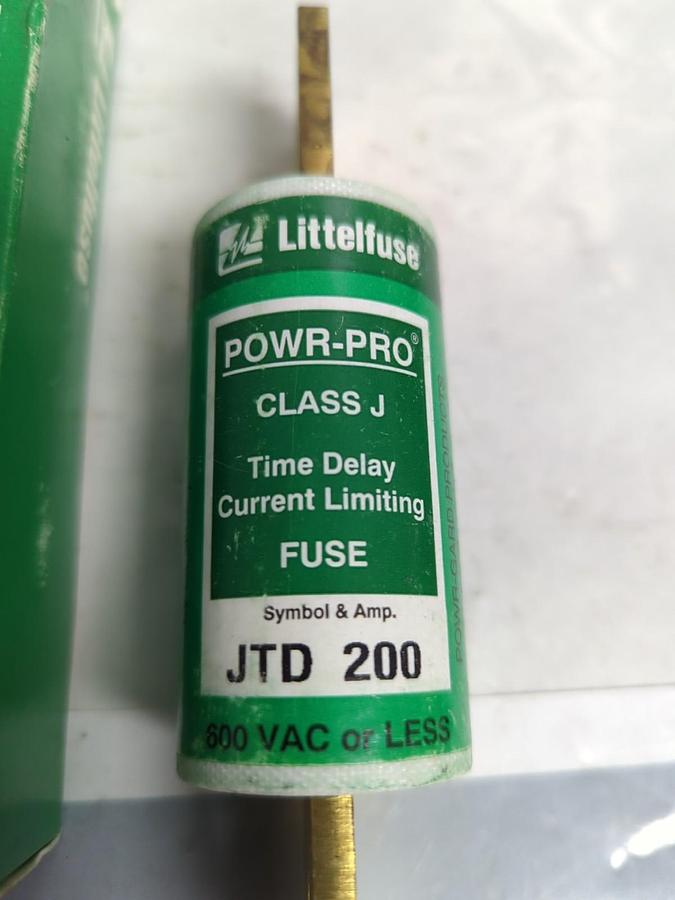 LITTELFUSE,JTD200,TIME DELAY CLASS J 200 AMP FUSE NOS