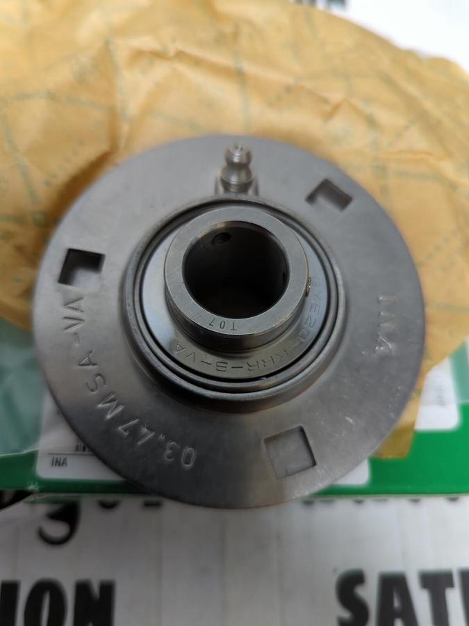 INA SHAEFFLER,GRRY20-VA,3-BOLT FLANGE HOUSING/BEARING UNIT 20MM BORE NOS