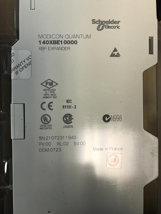 Schneider Modicon Quantum,140XBE1000 XBP, Expander