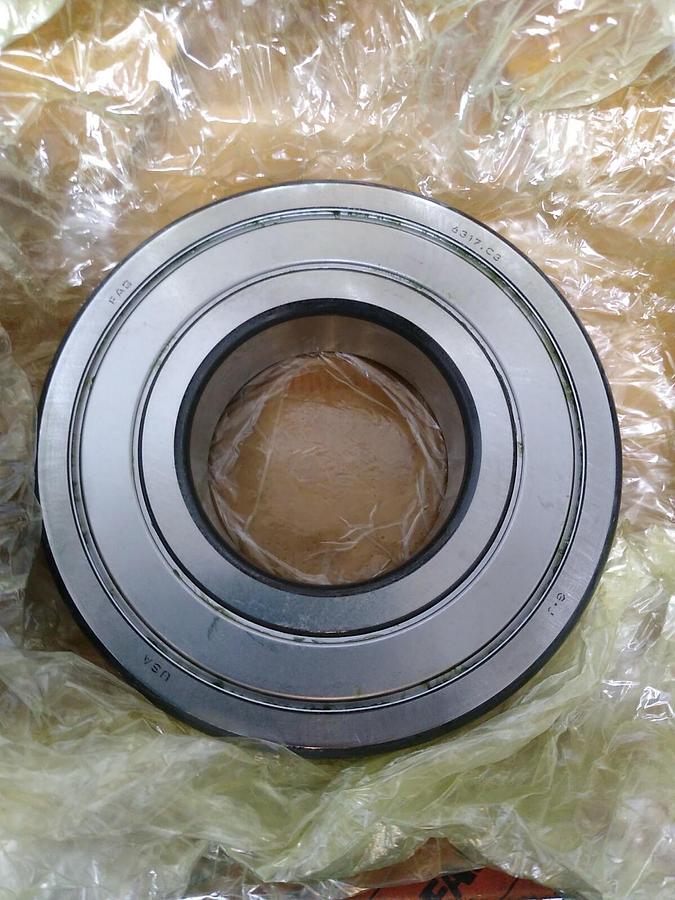 Fag,6317-2ZR-C3,Deep Groove Ball Bearing NOS