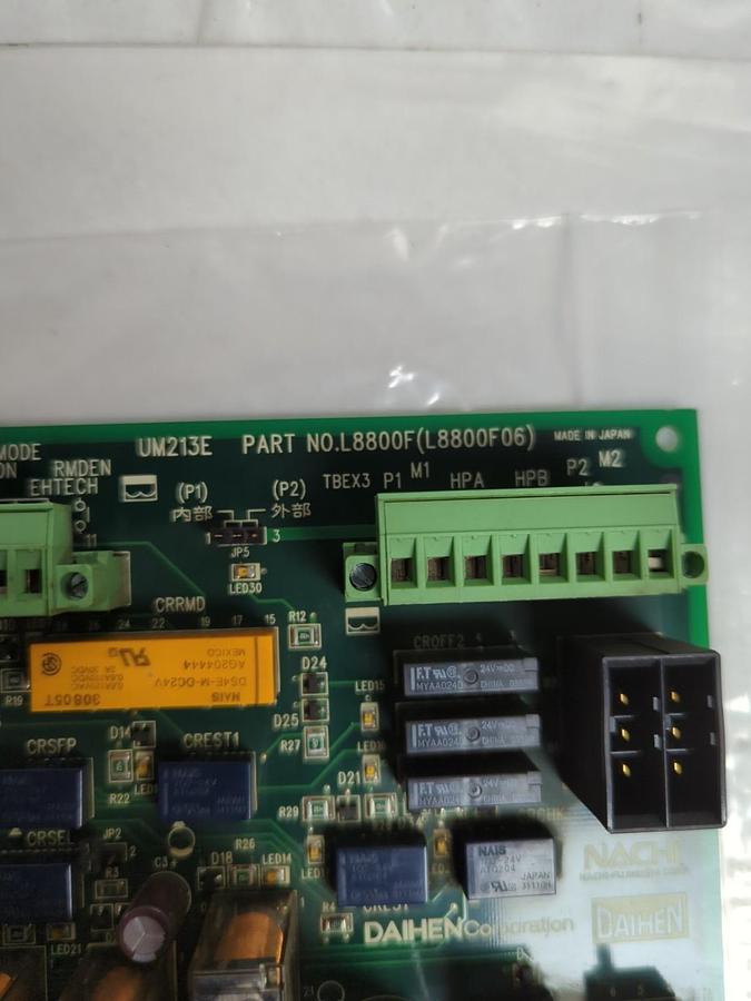 Used NACHI DAIHEN,L8800F(L8800F06),CIRCUIT BOARD UM213E PRE-OWNED