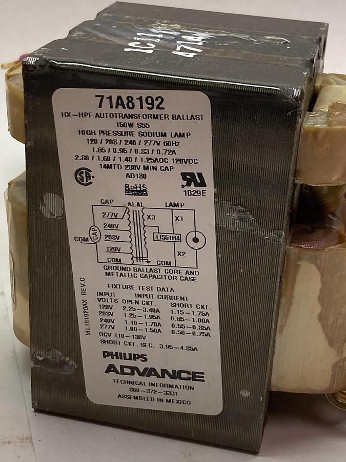 Philips Advance,71A8172-001D,Core & Coil Ballast Kit